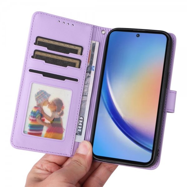 Betopnice Samsung Galaxy A35 Etui Avtagbart Deksel 005 Lilla