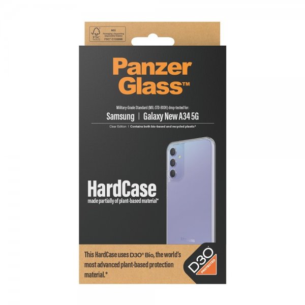 PanzerGlass Samsung Galaxy A35 Deksel HardCase D3O Transparent