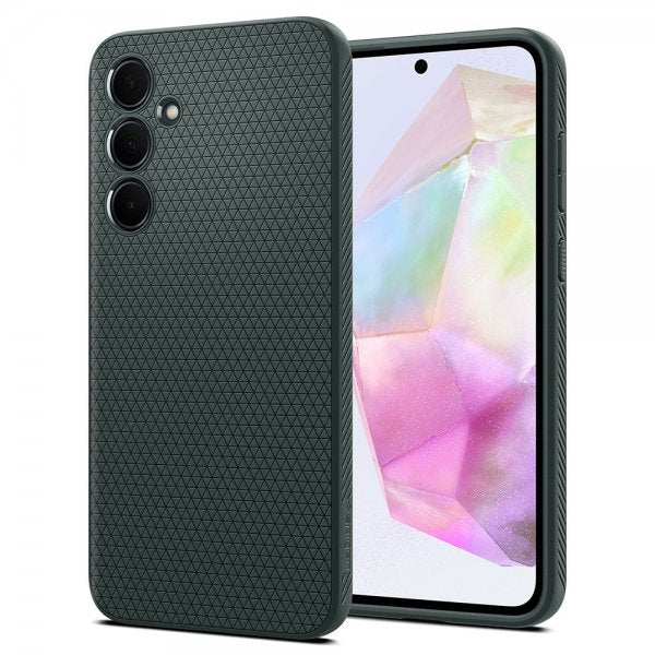 Spigen Samsung Galaxy A35 Deksel Liquid Air Abyss Green