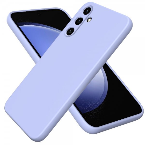 Samsung Galaxy A35 Deksel med Stropp Silikon Lilla