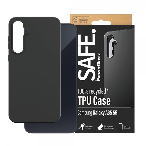 SAFE. by PanzerGlass Samsung Galaxy A35 Deksel Soft TPU Case Svart