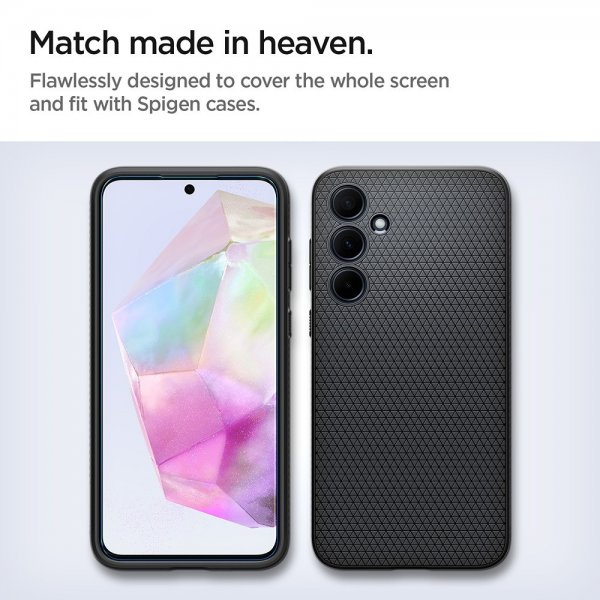 Spigen Samsung Galaxy A35 Skjermbeskytter GLAS.tR ALIGNmaster 2-pakning