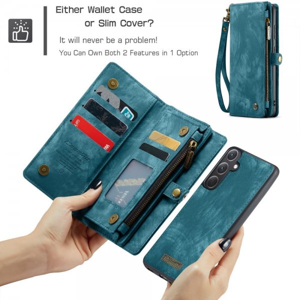 CaseMe Samsung Galaxy A36 Etui 008 Series Avtakbart Deksel Blå