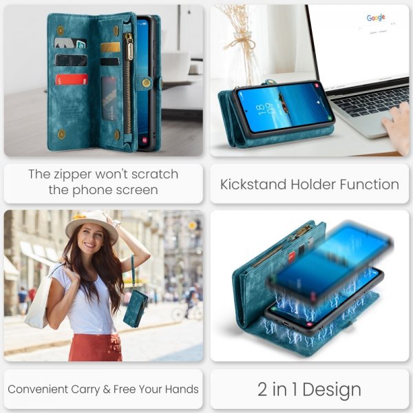 CaseMe Samsung Galaxy A36 Etui 008 Series Avtakbart Deksel Blå