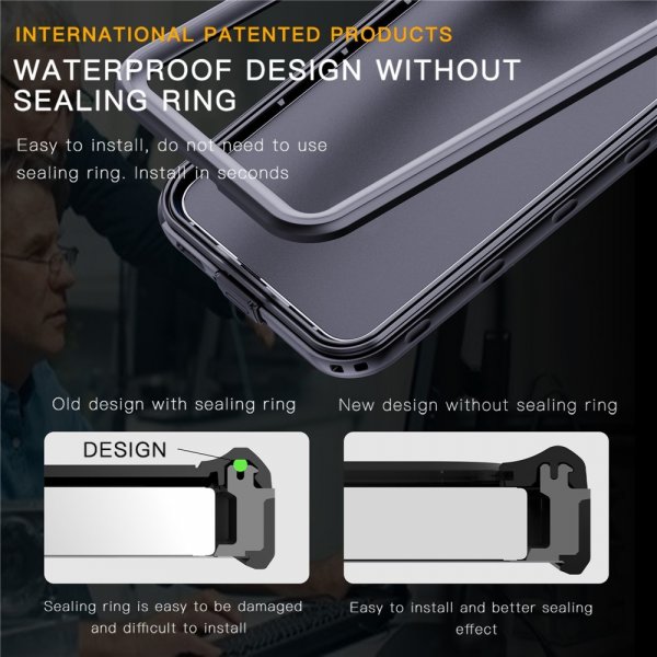 Redpepper Samsung Galaxy A36/Galaxy A37 Deksel Vanntett IP68 Svart