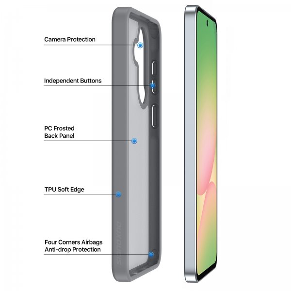 Dux Ducis Samsung Galaxy A36/Galaxy A56/Galaxy A37 Deksel Yind Series Grå