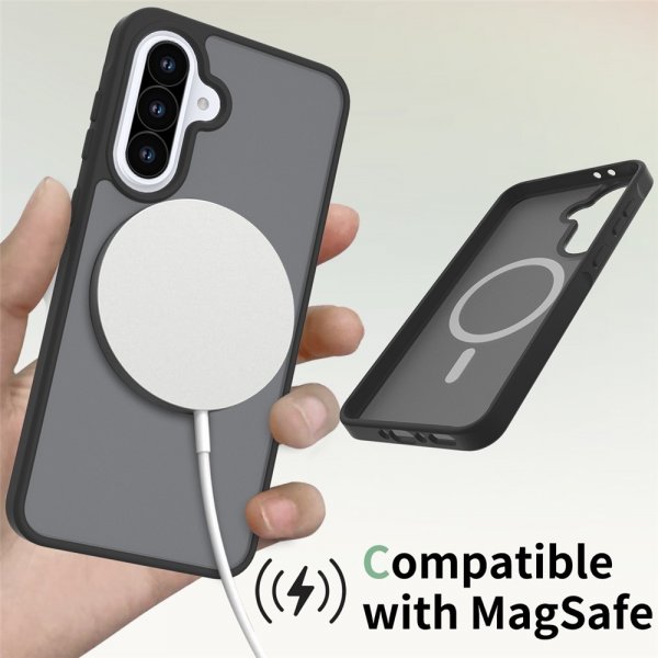 Samsung Galaxy A36/Galaxy A56 Deksel Frosted MagSafe Svart