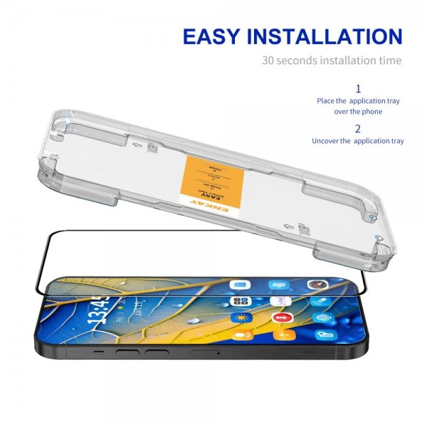 ENKAY Samsung Galaxy A36/Galaxy A56 Skjermbeskytter Monteringsramme Easy Install