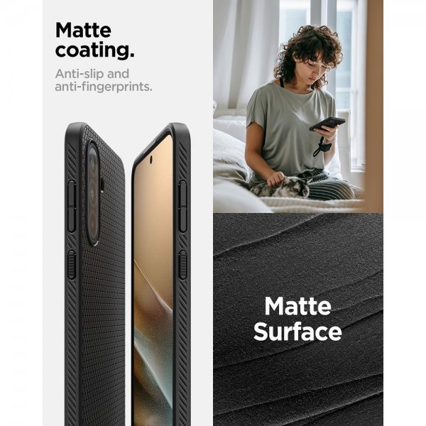Spigen Samsung Galaxy A36 Deksel Liquid Air Matte Black