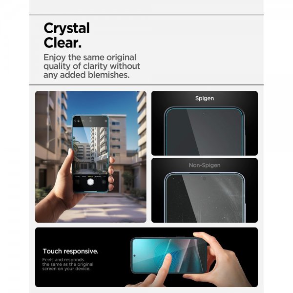 Spigen Samsung Galaxy A36/A37 Skjermbeskytter GLAS.tR EZ Fit 2-pakning