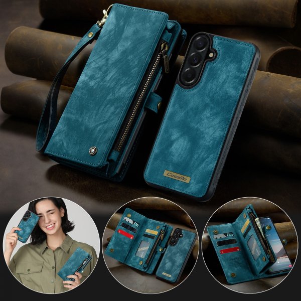 CaseMe Samsung Galaxy A37 Etui 008 Series Avtakbart Deksel Blå