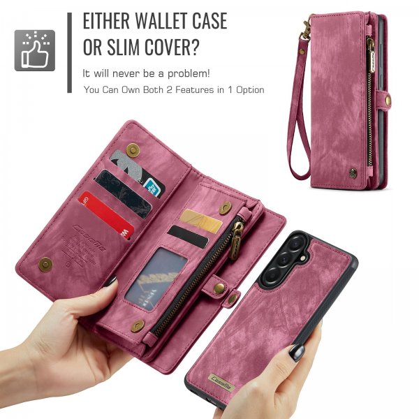 CaseMe Samsung Galaxy A37 Etui 008 Series Avtakbart Deksel Rød