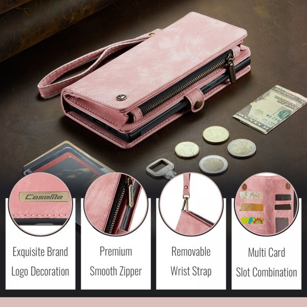 CaseMe Samsung Galaxy A37 Etui 008 Series Avtakbart Deksel Rosa