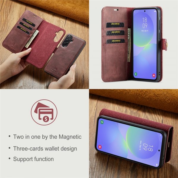 Dg.Ming Samsung Galaxy A37 Etui Avtagbart Deksel Rød