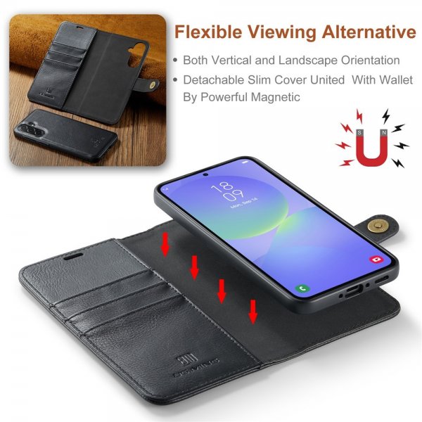 Dg.Ming Samsung Galaxy A37 Etui Avtagbart Deksel Svart