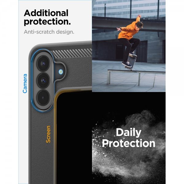 Spigen Samsung Galaxy A37 Deksel Rugged Armor Matte Black