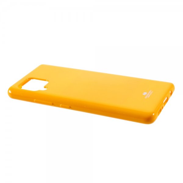 Mercury Samsung Galaxy A42 5G Deksel Jelly Glitter Gul