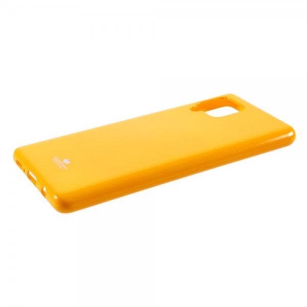 Mercury Samsung Galaxy A42 5G Deksel Jelly Glitter Gul