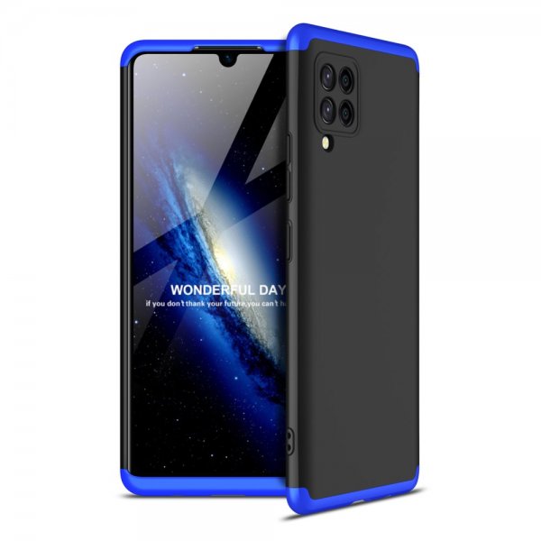 GKK Samsung Galaxy A42 5G Deksel Tredelt Svart Blå