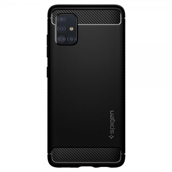 Spigen Samsung Galaxy A51 Deksel Rugged Armor Matte Black
