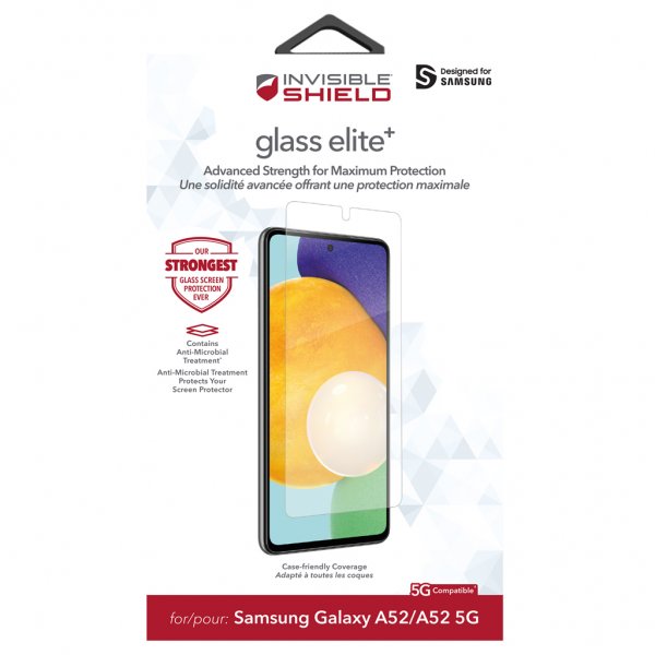 Zagg InvisibleShield Samsung Galaxy A52/A52s 5G Skjermbeskytter Glass Elite+