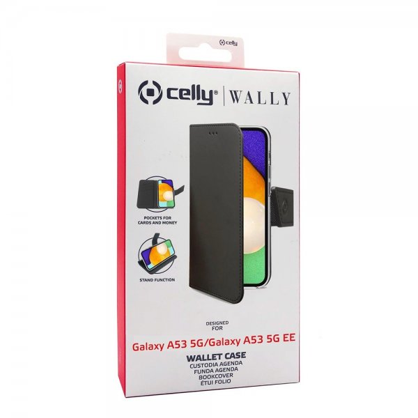 Celly Samsung Galaxy A53 5G Etui Wally Wallet Case Svart