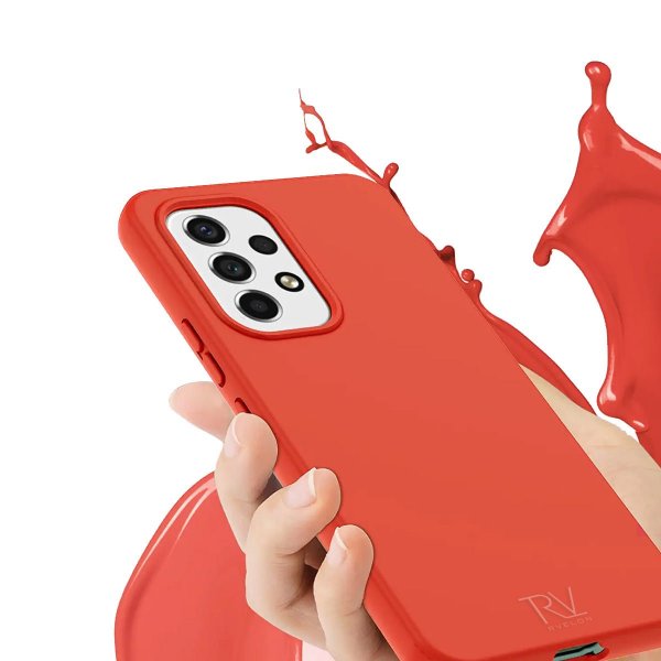 Rvelon Samsung Galaxy A53 5G Deksel Silikon Rosa