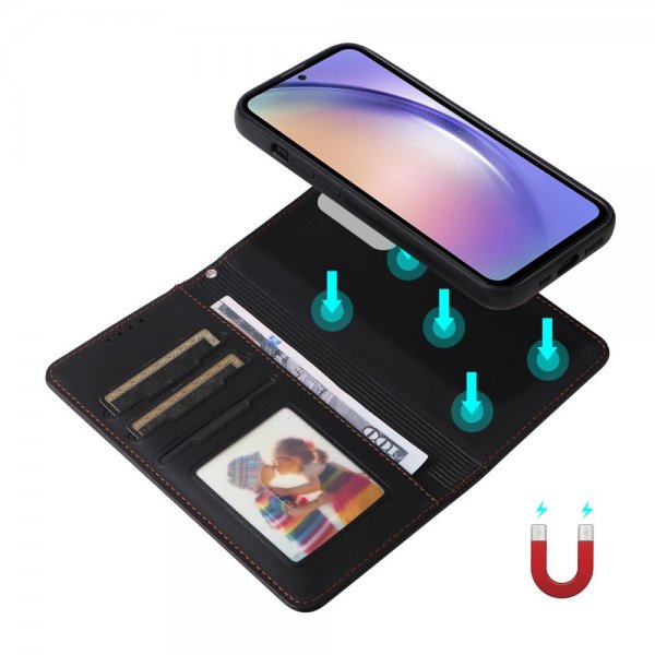 Betopnice Samsung Galaxy A54 5G Etui Avtagbart Deksel 005 Svart