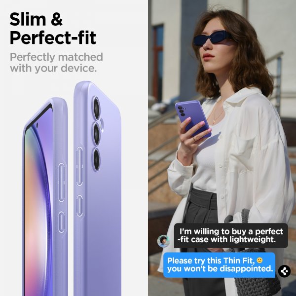 Spigen Samsung Galaxy A54 5G Deksel Thin Fit Awesome Violet