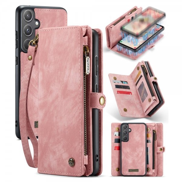 CaseMe Samsung Galaxy A55 Etui 008 Series Avtakbart Deksel Rosa