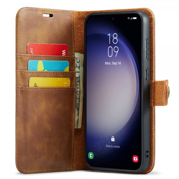 Dg.Ming Samsung Galaxy A55 Etui Avtagbart Deksel Brun