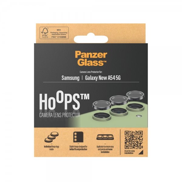 PanzerGlass Samsung Galaxy A55 Kamerabeskytter Hoops Svart