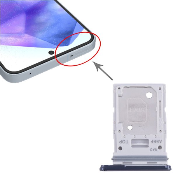 Samsung Galaxy A55 SIM-kortholder - Svart