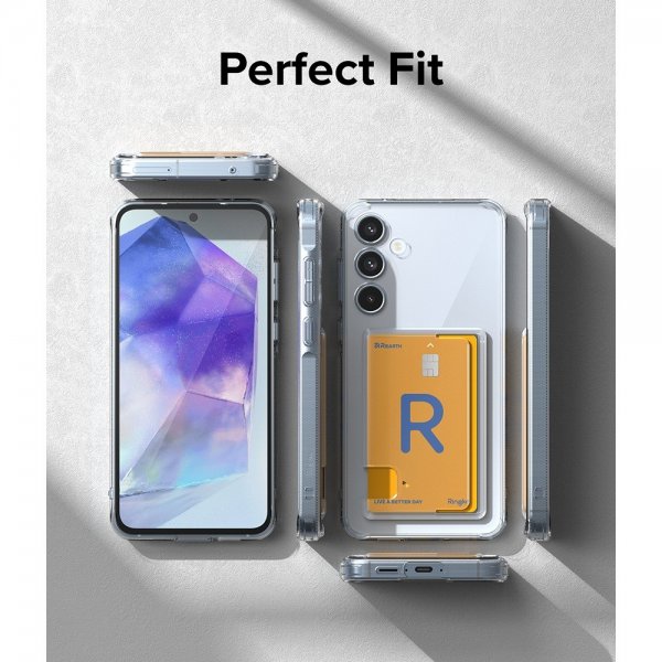 Ringke Samsung Galaxy A55 Deksel Fusion Card Clear