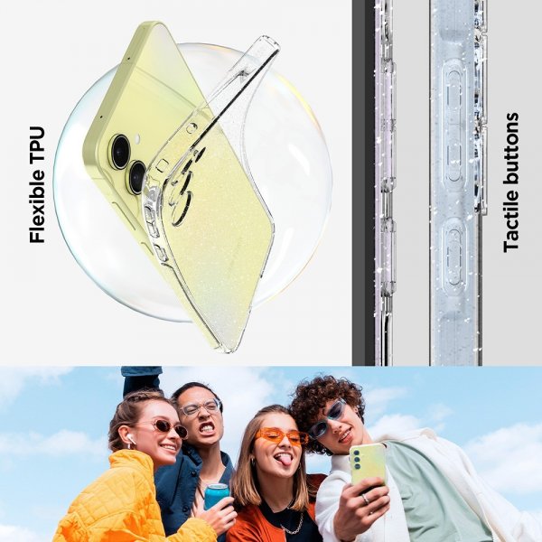 Spigen Samsung Galaxy A55 Deksel Liquid Crystal Glitter Crystal Quartz