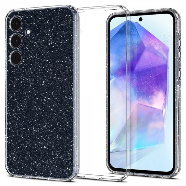 Spigen Samsung Galaxy A55 Deksel Liquid Crystal Glitter Crystal Quartz