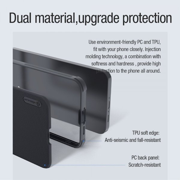 Nillkin Samsung Galaxy A55 Deksel Super Frosted Shield Pro MagSafe Svart