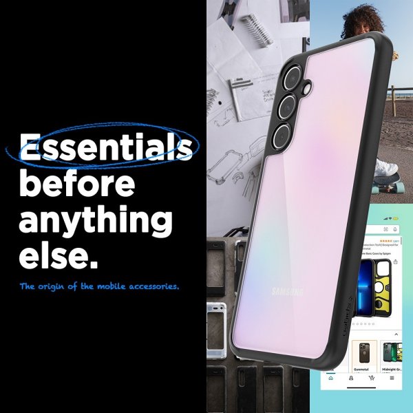 Spigen Samsung Galaxy A55 Deksel Ultra Hybrid Matte Black