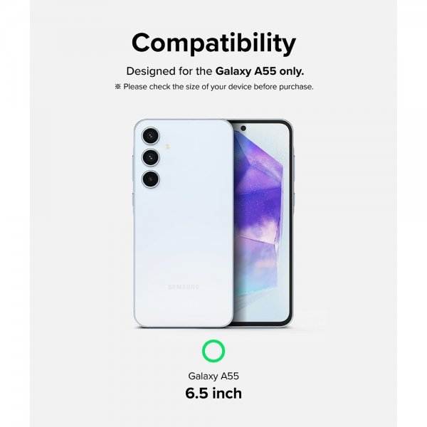 Ringke Samsung Galaxy A55 Skjermbeskytter Easy Slide 2-pakning