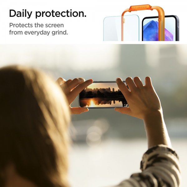 Spigen Samsung Galaxy A55 Skjermbeskytter GLAS.tR ALIGNmaster 2-pakning