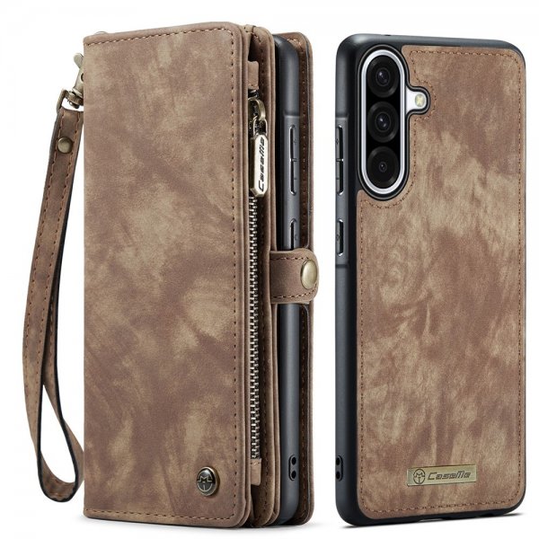 CaseMe Samsung Galaxy A56 Etui 008 Series Avtakbart Deksel Brun