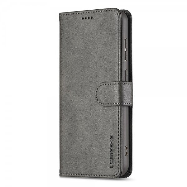 Lc.Imeeke Samsung Galaxy A56 Etui med Kortlomme stativfunksjon Grå