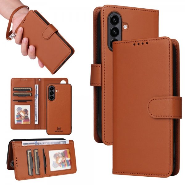 Betopnice Samsung Galaxy A56 Etui Avtagbart Deksel 005 Brun
