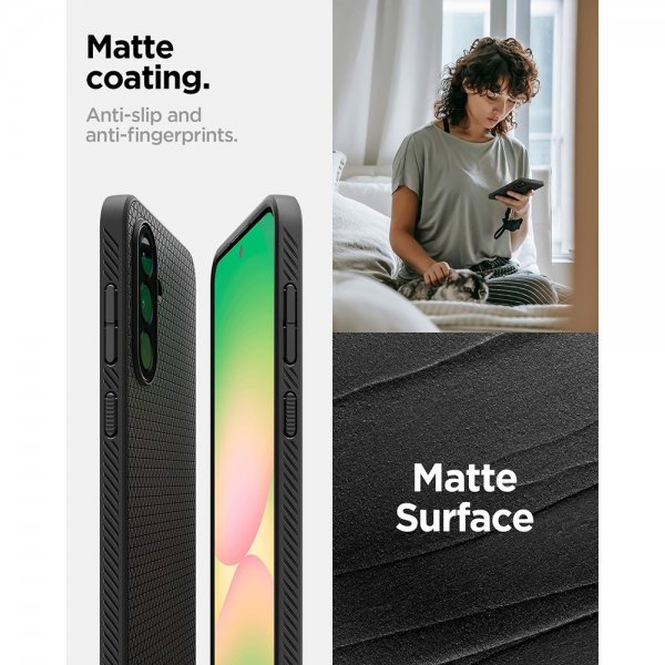 Spigen Samsung Galaxy A56 Deksel Liquid Air Matte Black