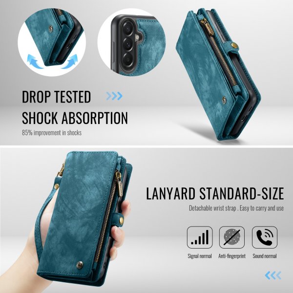 CaseMe Samsung Galaxy A57 Etui 008 Series Avtakbart Deksel Blå