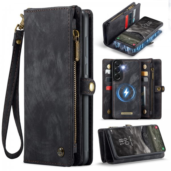 CaseMe Samsung Galaxy A57 Etui 008 Series Avtakbart Deksel Svart