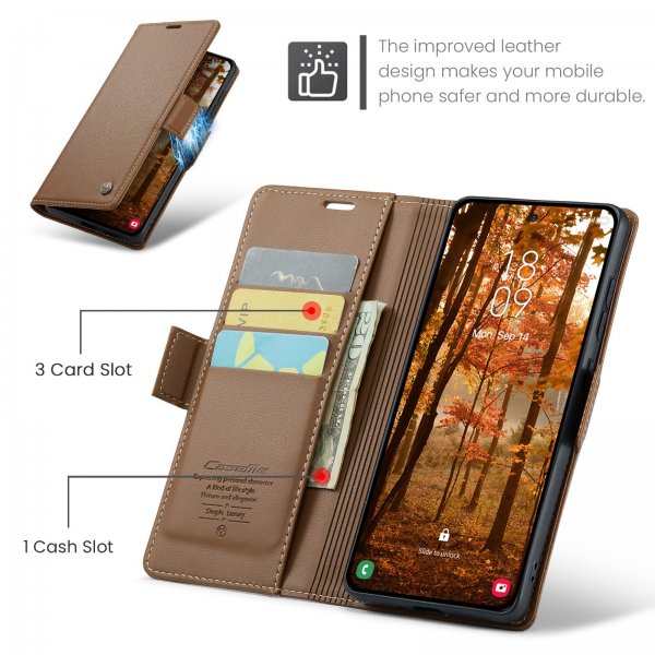 CaseMe Samsung Galaxy A57 Etui 023 Series Brun