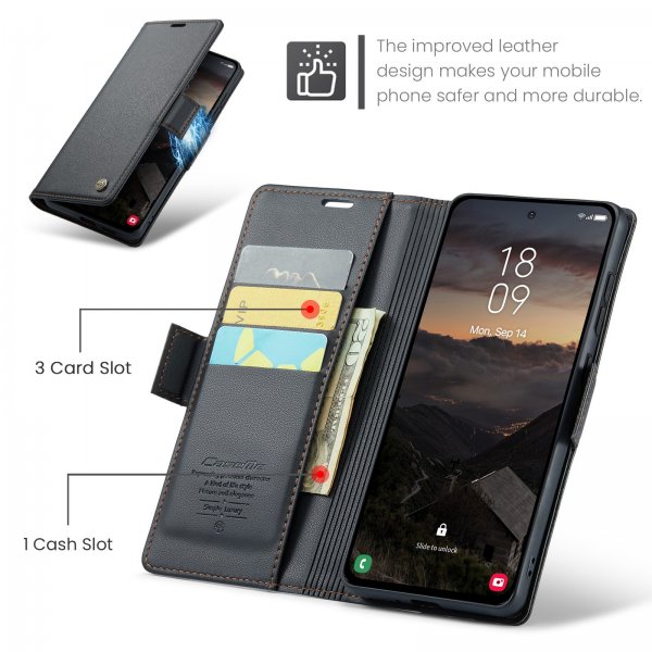 CaseMe Samsung Galaxy A57 Etui 023 Series Svart