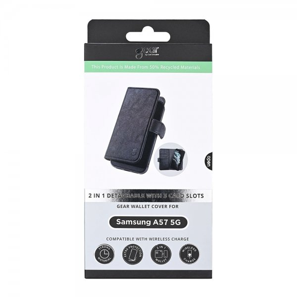 Gear Samsung Galaxy A57 Etui 2-i-1 3 Kortlomme Svart