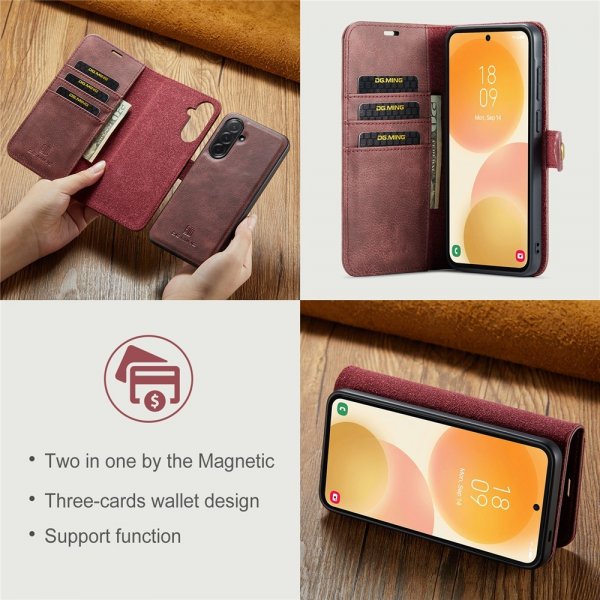 Dg.Ming Samsung Galaxy A57 Etui Avtagbart Deksel Rød